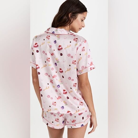 Morgan Lane Katelyn Fiona Shortcake Silk Pajama Set NWT - Picture 4 of 6